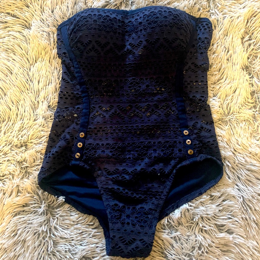 Navy Blue Lace Women’s  One Piece